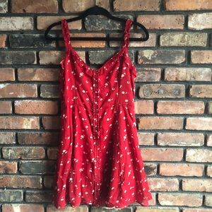 S Red floral dress from Abercrombie & Fitch